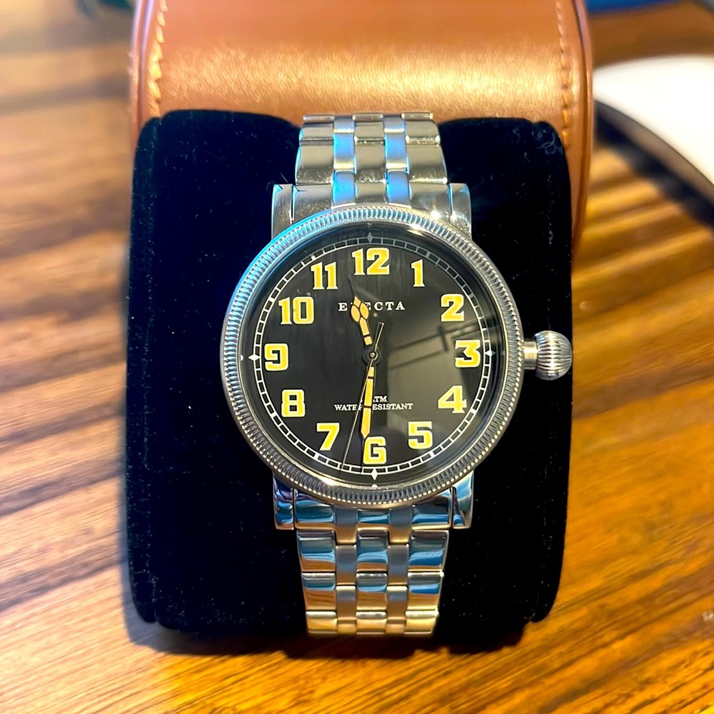 Electa Black Dial Field Military